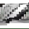 Mexen Exo halbrunde Duschkabine verschiebbar 100 x 100 cm, transparent, schwarz - 8132-100-100-70-00