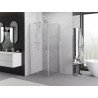 Mexen Exo-S skjutbar duschkabin 90 x 90 cm, transparent, krom - 8151-090-090-01-00