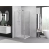 Mexen Exo-S skjutbar duschkabin 90 x 90 cm, transparent, krom - 8151-090-090-01-00