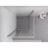 Mexen Exo-S skjutbar duschkabin 90 x 90 cm, transparent, krom - 8151-090-090-01-00