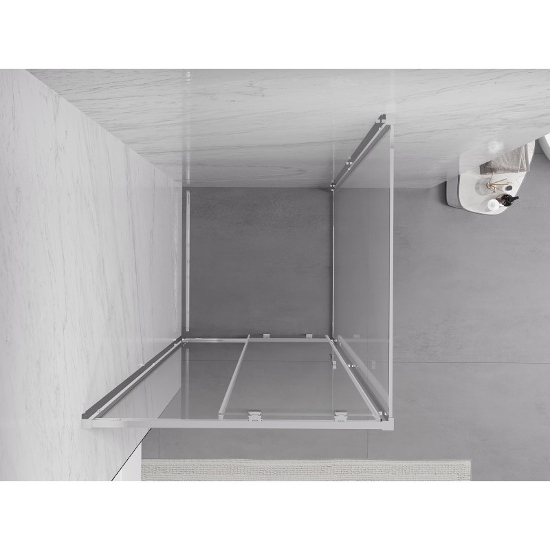 Mexen Exo-S cabine de duche deslizante 100 x 100 cm, transparente, cromada - 8151-100-100-01-00