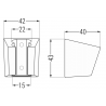 Mexen Duschhalter, Chrom - 79353-00