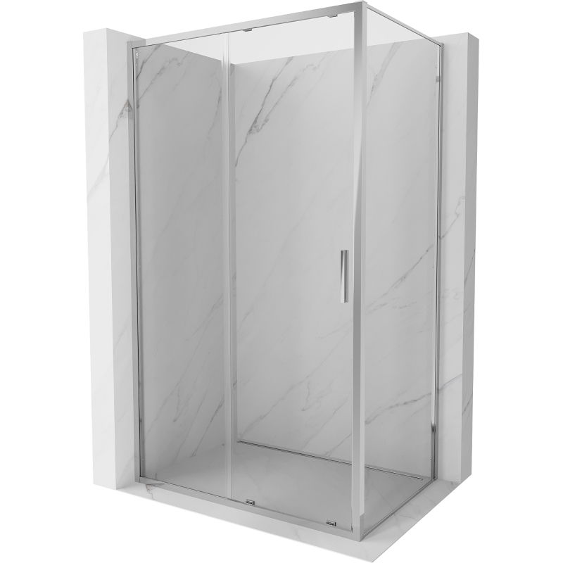Mexen Exo Duschkabine zum Schieben 100 x 70 cm, transparent, chrom - 8151-100-070-01-00
