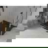 Mexen Lima douchecabine opvouwbaar 100 x 90 cm, transparant, zwart + Flat douchebak, zwart - 856-100-090-70-00-4070B