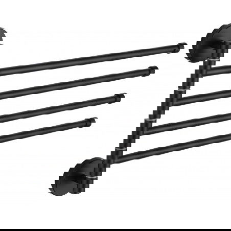 Mexen cabide rotativo quádruplo para toalhas, preto - 7039244-70