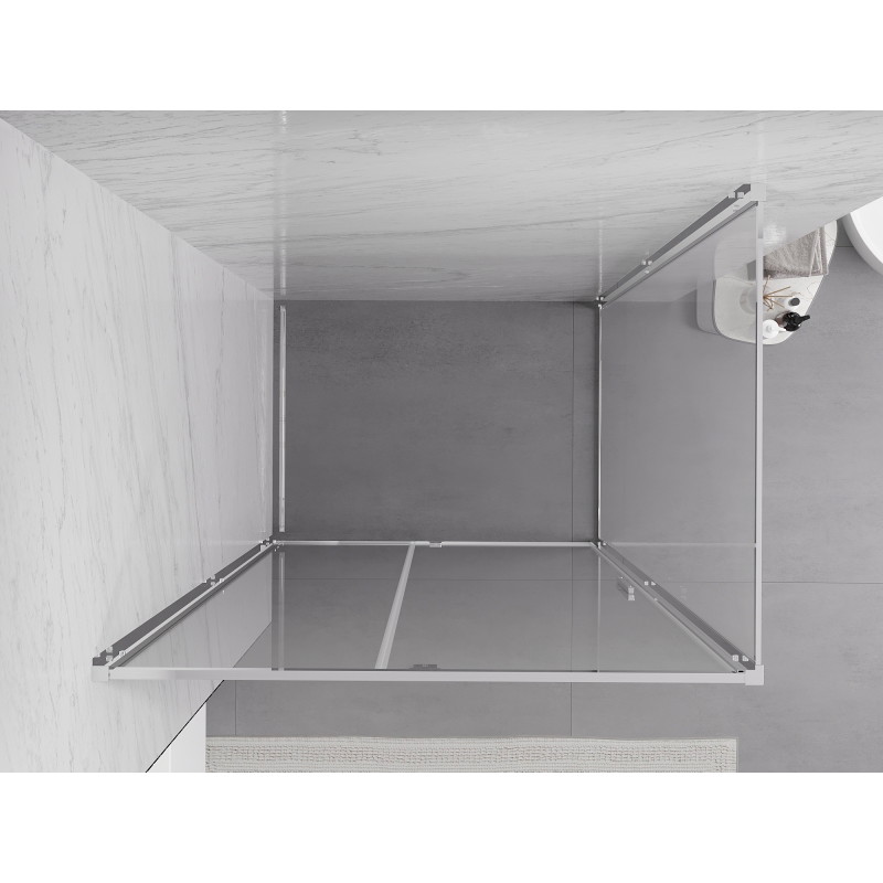 Mexen Exo-R cabine de duche de abrir 95 x 85 cm, transparente, cromada - 819-095-085-01-00