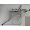 Mexen Lima Duo cabine de douche pliante 90 x 90 cm, transparent, noir - 856-090-090-70-00-02