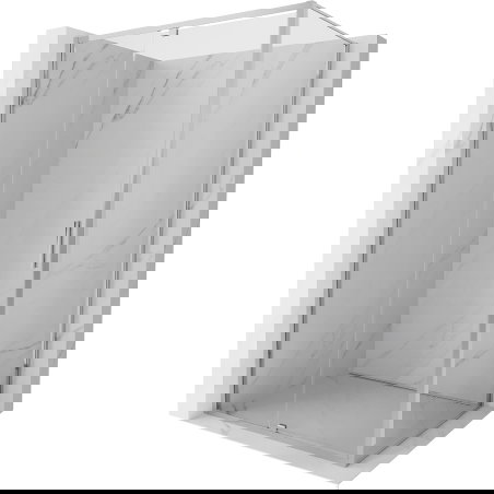 Mexen Exo strešno tuš kabina 145 x 90 cm, prozorna, krom - 819-145-090-01-00