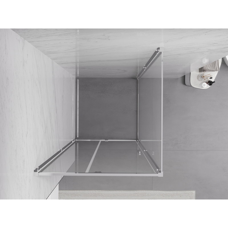 Mexen Exo kabina prysznicowa uchylna 95 x 95 cm, transparent, chrom - 819-095-095-01-00