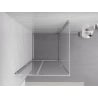 Mexen Exo cabine de douche pivotante 95 x 95 cm, transparent, chromé - 819-095-095-01-00