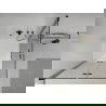 Mexen Lima Duo Faltschiebedusche 70 x 70 cm, transparent, schwarz + Duschwanne Flat - 856-070-070-70-02-4010B