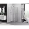 Mexen Exo hinged shower cabin 100 x 100 cm, transparent, chrome - 819-100-100-01-00