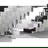 Mexen Exo Duschkabine schwenkbar 135 x 100 cm, transparent, chrom - 819-135-100-01-00