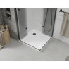 Mexen Lima Duo opklapbare douchecabine 70 x 70 cm, transparant, zwart + Flat douchebak - 856-070-070-70-02-4010B
