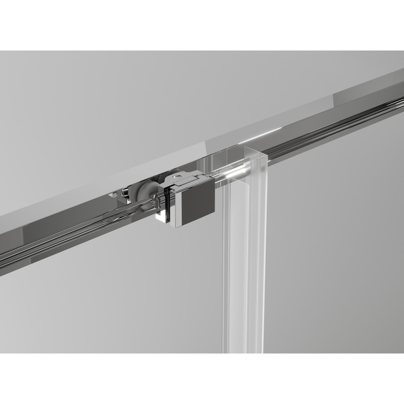 Mexen Exo-S skjutduschkabin 140 x 70 cm, transparent, krom - 8151-140-070-01-00