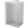 Mexen Exo-S skjutbar duschkabin 150 x 70 cm, transparent, krom - 8151-150-070-01-00