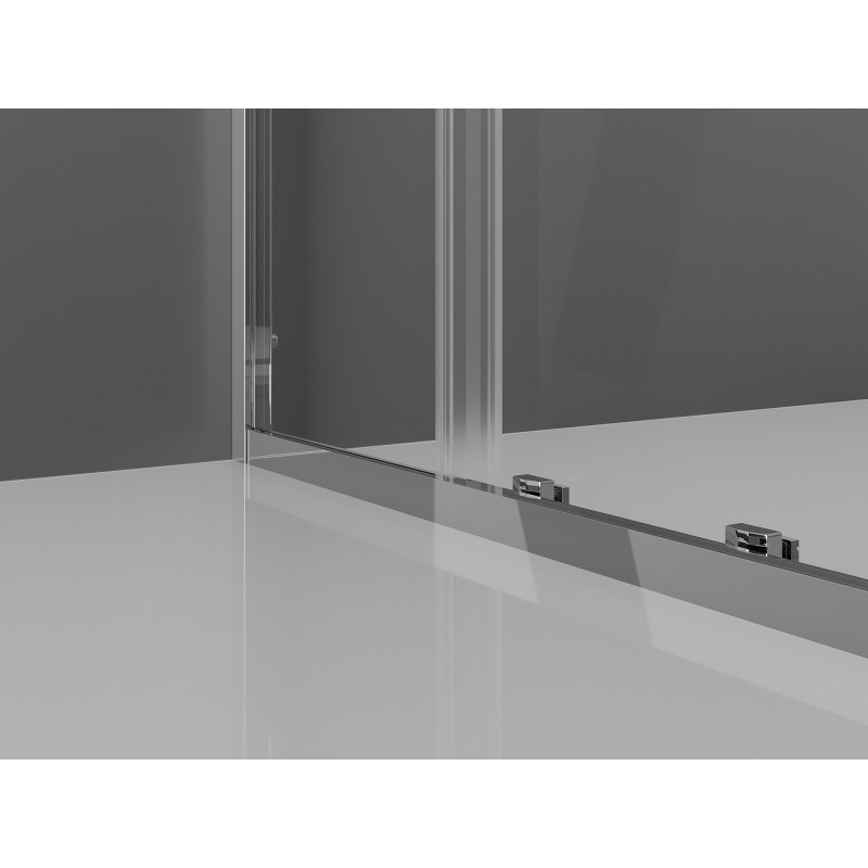 Mexen Exo-S bīdāmā dušas kabīne 95 x 80 cm, caurspīdīga, hroma - 8151-095-080-01-00