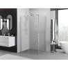 Mexen Exo-S bīdāma dušas kabīne 160 x 80 cm, caurspīdīga, hroms - 8151-160-080-01-00