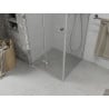 Mexen Lima cabina doccia pieghevole 70 x 70 cm, trasparente, cromo - 856-070-070-01-00