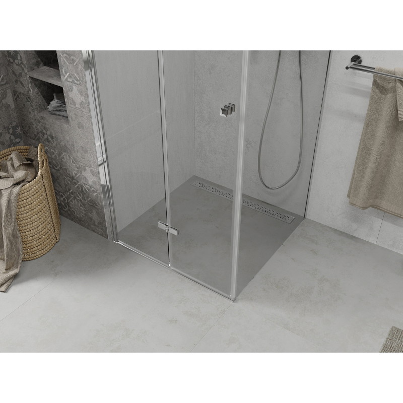 Mexen Lima preklopna tuš kabina 90 x 90 cm, transparentna, krom - 856-090-090-01-00