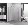 Mexen Exo-S skjutbart duschkabin 105 x 90 cm, transparent, krom - 8151-105-090-01-00