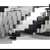 Mexen Exo Duschkabine schwenkbar 100 x 85 cm, transparent, schwarz - 819-100-085-70-00