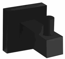 Mexen Handtuchhaken, schwarz - 7020635-70