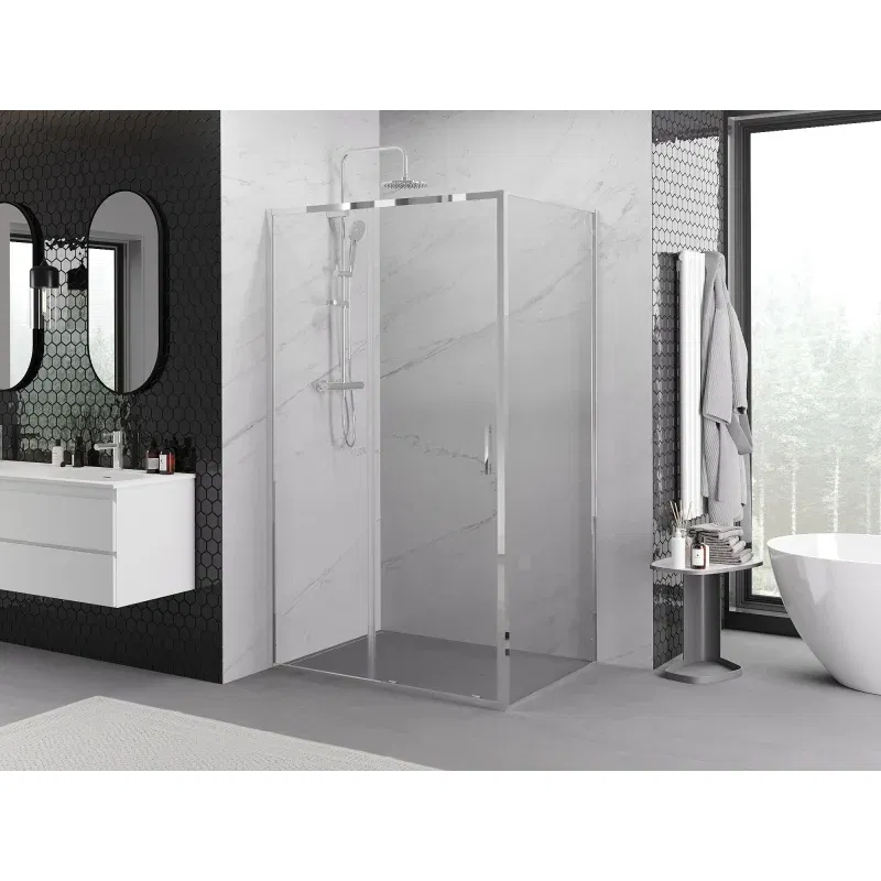 Mexen Exo cabine de douche coulissante 120 x 95 cm, transparent, chrome - 8151-120-095-01-00