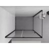 Mexen Exo Duschkabine, aufklappbar, 120 x 95 cm, transparent, schwarz - 819-120-095-70-00
