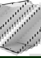 Mexen Exo cabina doccia a battente 135 x 95 cm, trasparente, nera - 819-135-095-70-00