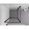 Mexen Exo Duschkabine drehbar 100 x 100 cm, transparent, schwarz - 819-100-100-70-00