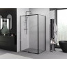 Mexen Exo-R kabina prysznicowa uchylna 135 x 100 cm, transparent, czarna - 819-135-100-70-00