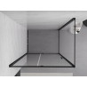 Mexen Exo-R cabina de ducha abatible 125 x 100 cm, transparente, negra - 819-125-100-70-00