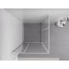 Mexen Exo-R Duo kvadratna pršna kabina z nihajnimi vrati 70 x 70 cm, prosojna, krom - 8110-070-070-01-00