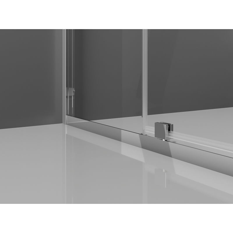 Mexen Exo square shower enclosure with pivot door 70 x 70 cm, transparent, chrome - 8110-070-070-01-00