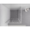Mexen Exo-S Duo τετράγωνη συρόμενη καμπίνα ντους 70 x 70 cm, διάφανη, χρωμέ