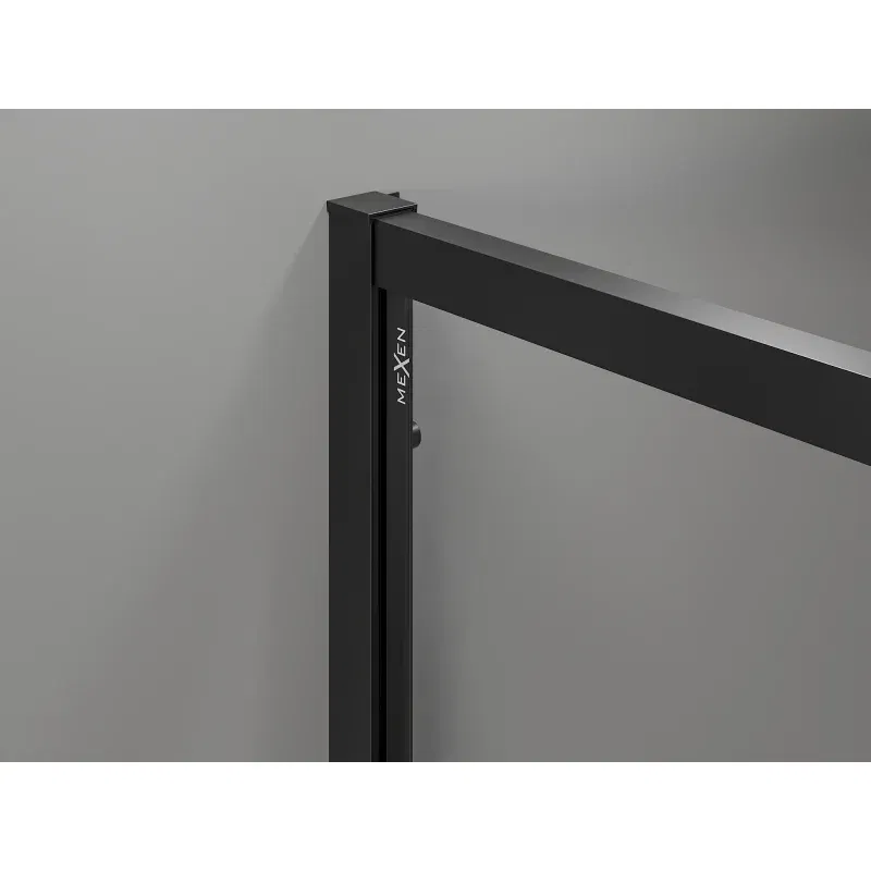 Mexen Exo cabine de douche carrée coulissante 70 x 70 cm, transparente, noire - 8111-070-070-70-00