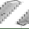 Mexen Exo vierkante douchecabine schuifdeuren 90 x 90 cm, transparant, zwart - 8111-090-090-70-00