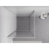 Mexen Exo-BR cabina de ducha abatible 70 x 70 cm, transparente, cromo - 8181-070-070-01-00