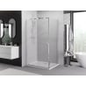 Mexen Exo Shower Enclosure Hinged 100 x 70 cm, Transparent, Chrome - 8181-100-070-01-00