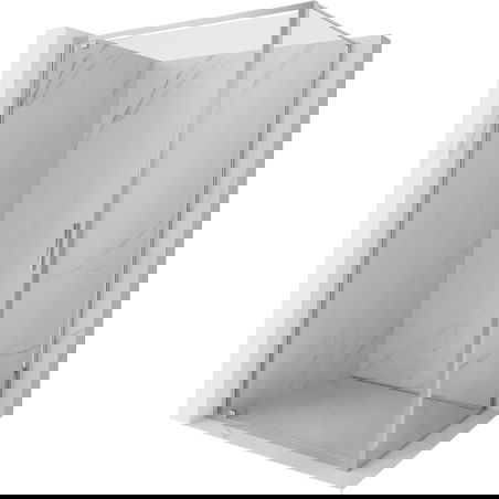 Mexen Exo vanna kabīne ar eņģēm 95 x 80 cm, caurspīdīga, hroms - 8181-095-080-01-00