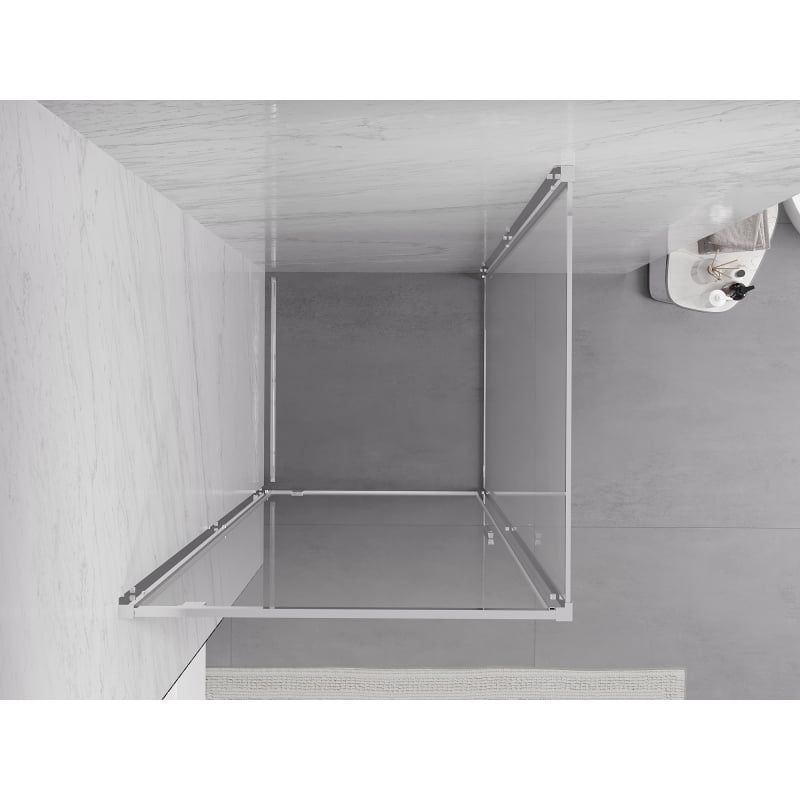 Mexen Exo-BR cabine de douche battante 90 x 90 cm, transparent, chrome - 8181-090-090-01-00