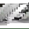 Mexen Exo Duschkabine, schwenkbar 85 x 100 cm, transparent, Chrom - 8181-085-100-01-00