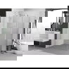 Mexen Exo Duschkabine, schwenkbar 85 x 100 cm, transparent, Chrom - 8181-085-100-01-00