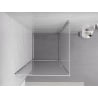 Mexen Exo-BR cabina doccia a battente 100 x 100 cm, trasparente, cromo - 8181-100-100-01-00