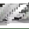 Mexen Exo Duschkabine, schwenkbar, 100 x 100 cm, transparent, Chrom - 8181-100-100-01-00