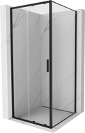 Mexen Exo-S cabine de duche deslizante 90 x 90 cm, transparente, preta - 8151-090-090-70-00