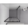 Mexen Exo sliding shower enclosure 100 x 100 cm, transparent, black - 8151-100-100-70-00