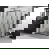 Mexen Exo Duschkabine zum Schieben 90 x 70 cm, transparent, schwarz - 8151-090-070-70-00