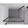 Mexen Exo-S skjutbar duschkabin 95 x 70 cm, transparent, svart - 8151-095-070-70-00